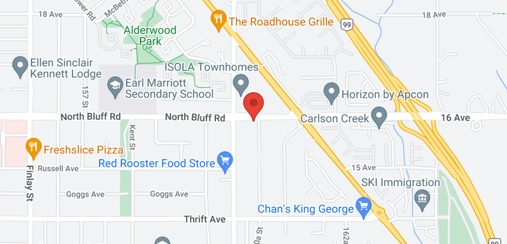 map of 16038 16TH AVENUE